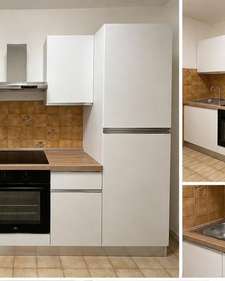 Cucina lineare bianca