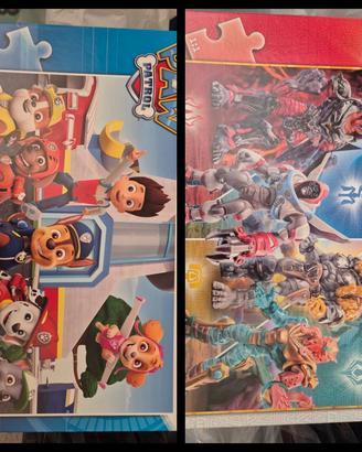 Puzzle Paw patrol e Gormiti