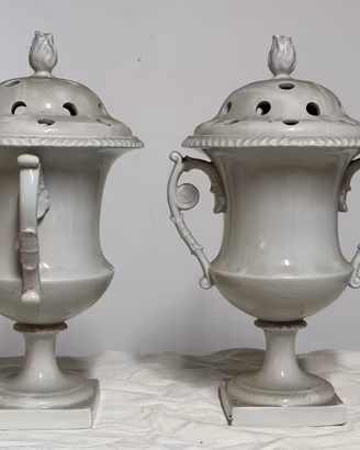 Vasi pot-pourri coperchio traforato porcellana