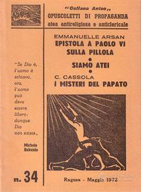 Ateismo Antiabortisti Misteri papato Ragusa 1972