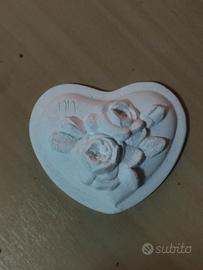 bomboniera cuore in ceramica 