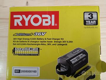 kit energia Ryobi batteria + caricabatteria