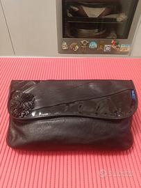 BORSETTA/POCHETTE NERA PELLE E VERNICE ANNI 80