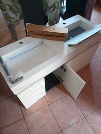 Lavandino doppia vasca con mobile 120 cm