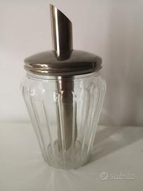 Zuccheriera vintage in vetro con dosazucchero