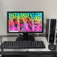 POSTAZIONE COMPLETA MINI PC + MONITOR WIN 7/8 O 10