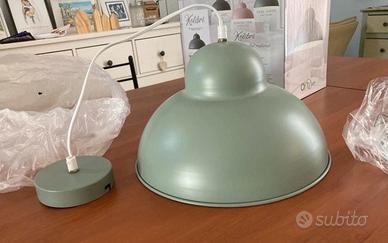 Lampadario a sospensione in acciaio Le roy Merlin