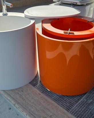 lavabo tondo con mobiletto