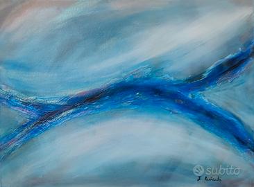 Quadro moderno astratto materico opera unica