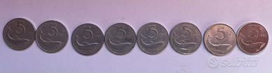 Monete 5 lire delfino