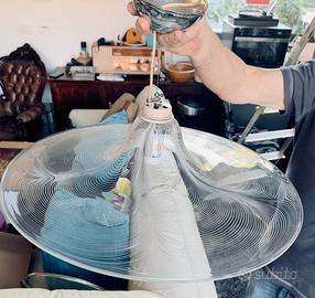 Lampadario vintage in vetro Murano