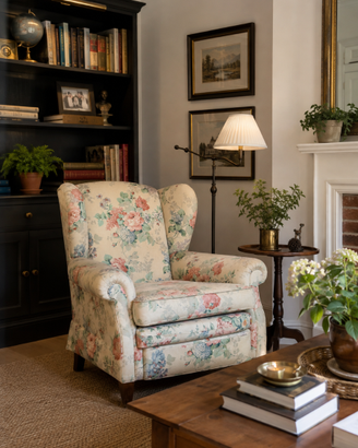 Poltrona Bergère Floreale – Stile Shabby