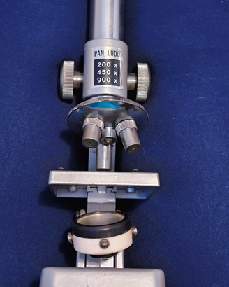 Microscopio Vintage Pan Ludo 200x-450x-900x