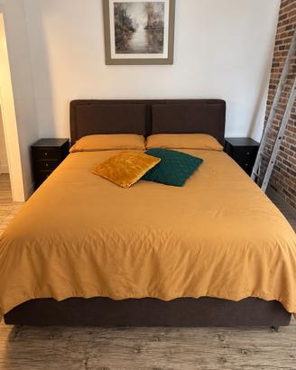 LETTO MATRIMONIALE CONTENITORE + MATERASSO itay
