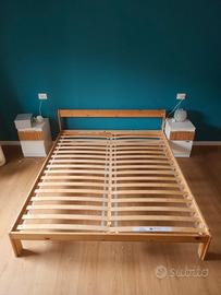 struttura letto Ikea e comodini malm modificati 