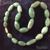Collana agata verde