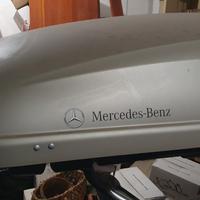 Portapacchi + box tetto originale Mercedes benz