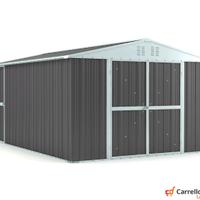 Box capanno acciaio lamiera 327x459 grigio scuro
