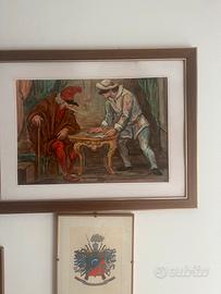 Pittura firmataM. Bandini,misura 50 x36 cm