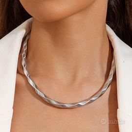 Collana Snake Argentata