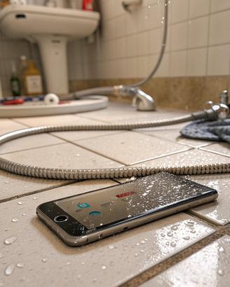 Sistemazione bagno con doccia angolare e piastrell