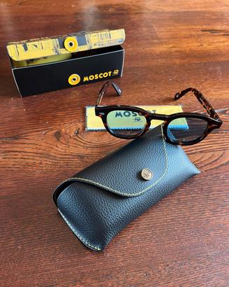 Occhiali da Sole Moscot Tartarugati lenti Blu