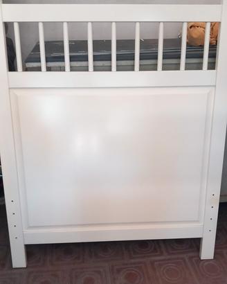 letto singolo in legno con rete + materasso 