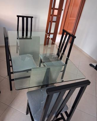 TAVOLO IN CRISTALLO ZAFFIRO DI CONNUBIA