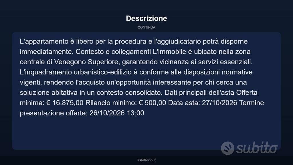 Appartamento – Venegono Superiore, Pianasca, Varese - Vista 3