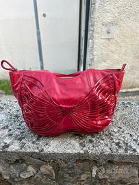 Borsa a mano Elda Verney vera pelle rossa