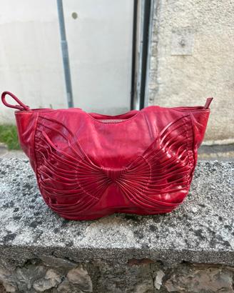 Borsa a mano Elda Verney vera pelle rossa