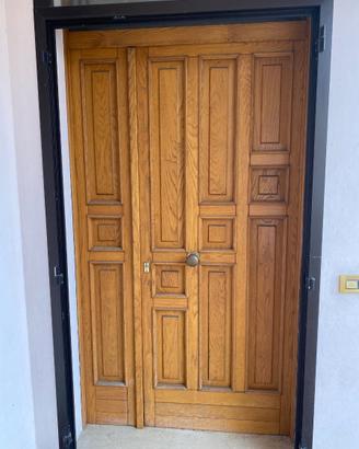 Porta ingresso in legno massello