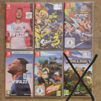 Giochi Nintendo Fifa,Splantoon 3,Ring fit,Mario