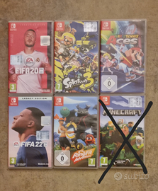 Giochi Nintendo Fifa,Splantoon 3,Ring fit,Mario