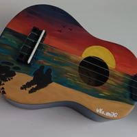 Ukulele dipinto a mano