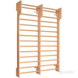 Spalliera svedese doppia in faggio, 250x180 cm - M