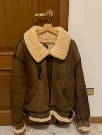 Avirex USA Montone Shearling Marrone Taglia M/L