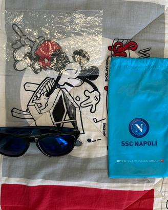 SSC Napoli Occhiali Sole Lenti Official Azzurro