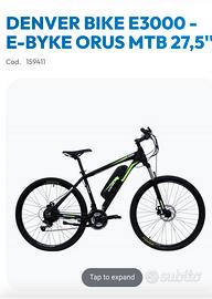 Bici elettrica MTB Denver E 3000