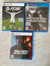 Tre giochi PlayStation