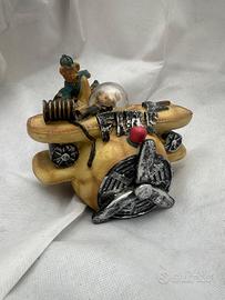 Salvadanaio Bambino Aereo Con Orsetti Aviatori