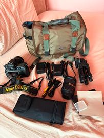 Set fotografia reflex e obiettivi Nikon