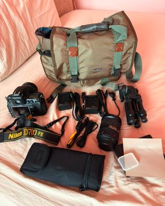 Set fotografia reflex e obiettivi Nikon