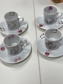 Set tazzine quattro Bavaria decorazioni gattini