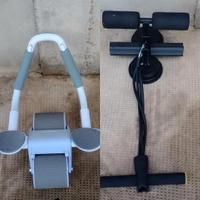 Kit Addominali: Ab Roller con Supporto + Barra Sit