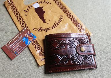 Portafoglio uomo vera pelle artigianato Argentino