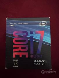 Processore intel I7 8700K