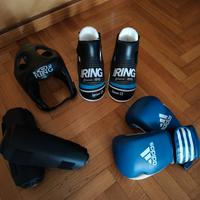 Kit protezioni kick boxing 