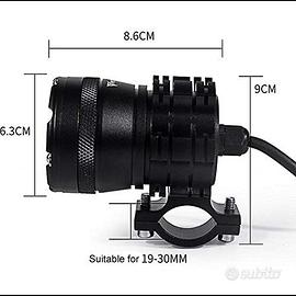 KASER Coppia Fari per Moto 45W 3000 LM 12V-80V