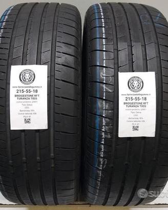 2 gomme 215 55 18 bridgestone rft a23891